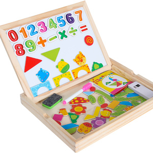 <span class=keywords><strong>Amazon</strong></span> mejor-venta de dos-de <span class=keywords><strong>tablero</strong></span> de dibujo juguete de los niños al por mayor personalizado magnético rompecabezas niños romp - Product Image 1