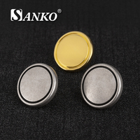Boutons de couture métalliques texturés radiaux SANKO, prix direct usine, avec logo personnalisé, en alliage de zinc, pour accessoires vestimentaires