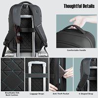 Sac à dos pour ordinateur portable HEROIC KNIGHT, nouveau modèle personnalisé haut de gamme pour homme, avec port USB, antivol, imperméable, grande capacité, pour affaires, fin et compact (3 pouces)