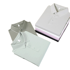 Chemise Homme Haute Qualité à Motif Uni Manches Courtes Imprimée en Jersey Tricoté Col Rabattu Foncé Grande Taille Sportive ODM - Product Image 1