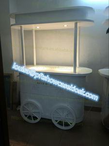 Chariot à café Carnation/Chariot à bonbons/Chariot à hot-dogs et présentoir Chariot à chocolat et bonbons en bois - Product Image 5