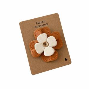Barrettes en cuir PU pour enfants, motifs animaux et fruits, faites <span class=keywords><strong>à</strong></span> la main, mignonnes, pour bébés filles et tout-petits, vente en gros OEM - Product Image 5