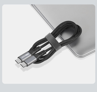 Câble USB Type C vers Type C, homologué E, PD 3.1, 240 W, 5 A, câble de charge rapide, câble de chargeur durable en nylon Type C vers Type C pour ordinateur portable mobile