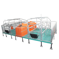Nouvelle cage de mise bas pour porcs 2400x1800mm, couleur personnalisée, marque Baojieyuan, longue durée de vie, équipement agricole pour l'élevage porcin