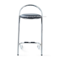 Tabouret de bar moderne en cuir, éclairé, imperméable, chaise haute pour chambre à coucher, salle de sport, salon, utilisation en extérieur