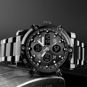 Montres pour hommes SKMEI 1389, sport, analogique-numérique, OEM, luxe, acier inoxydable, montres-bracelets pour hommes - Product Image 2