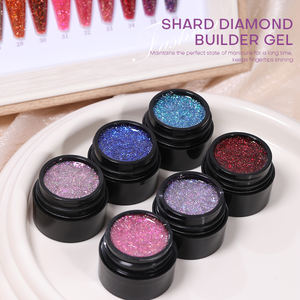 Kit de vernis à ongles en gel <span class=keywords><strong>Acrygel</strong></span> en pot, haute qualité, faible chaleur, gel UV pailleté, gel de construction pour ongles, sans HEMA - Product Image 5