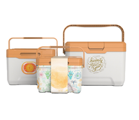 Glacière portable PP Insulin Accept Set 6L 13L 22L avec poignée et couvercle, isotherme pour camping, pique-nique, plage, pêche, boissons