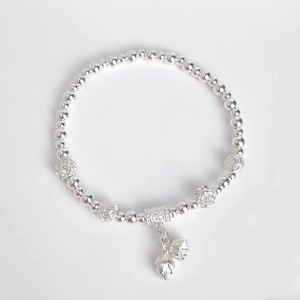 999 Pure Silver Flower <b>Beaded</b> <b>Bracelet</b> For Women Everyday Wear Jewelry 10g Shenzhen Made - Product Image 5