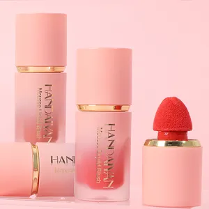 HANDAIYAN Atacado 6 cores natural fosco blush líquido de alta pigmentação blush cosmético de longa duração para maquiagem facial