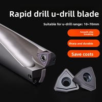 Lame diamantée U pour perçage rapide, foret spécial haute performance, insert de découpe CNC WCMX050308/040208, fraise en forme de pêche pour acier allié