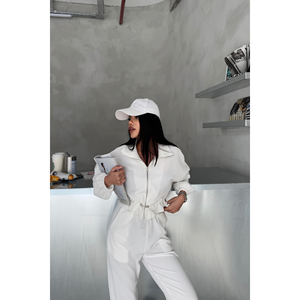 Conjunto Deportivo Blanco Cómodo y Transpirable con Capucha, Personalizado, Informal, Reflectante, con Logotipo Reflectante para Regalo - Product Image 6