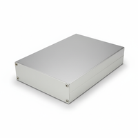 Boîtier d'amplificateur en aluminium divisé pour carte de circuit imprimé, coque électrique personnalisée, boîtier d'alimentation pour projet électronique