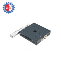 100x100mm Precision Manual Motion Linear Stage Thinner X Axis Translation stages Platform other optics instruments WM wanming