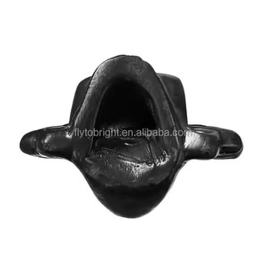 Silbato Azteca de la Muerte de Cerámica Negra con Sonido de Grito - Product Image 4