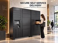 Casier intelligent pour colis à 12 compartiments, système de stockage de colis avec serrure électronique, structure en acier pour immeuble de bureaux
