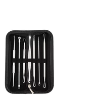 Ensemble d'aiguilles pour l'acné en acier inoxydable de haute qualité pour l'élimination de l'acné du visage, kit d'outils de 7 pièces