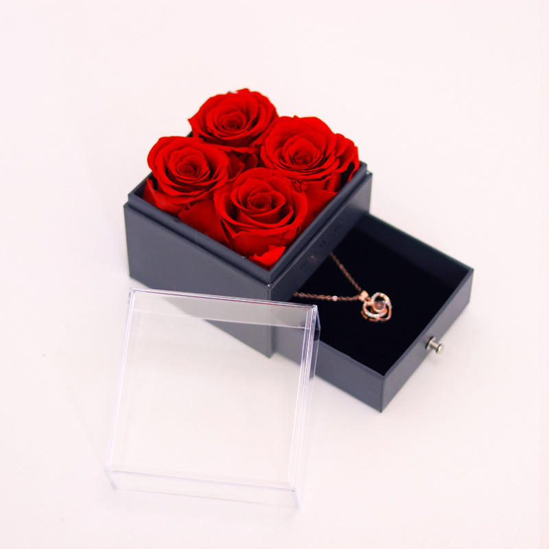 กุหลาบแดง4ชิ้น