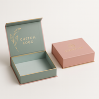 Boîte d'emballage en papier rigide recyclable magnétique avec logo personnalisé pour vernis à ongles huile cils soin de la peau cosmétique cadeau de luxe personnalisable