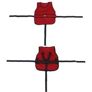 Yuqilin Restraint Wheelchair Fixation Belt Vest Maroon M Gray M Maroon L Gray L Breathable Composite Fabric Home Use - Product Image 4