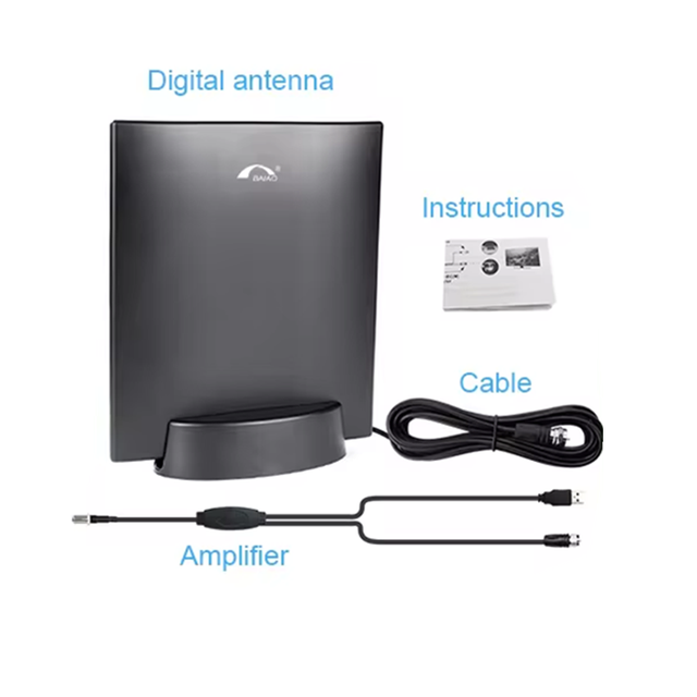 Best Buy Indoor TV Antenna Amplifier Signal Booster HD Digital 200 Mile Range High Gain Smart TV Upgraded FCC/CE Certified