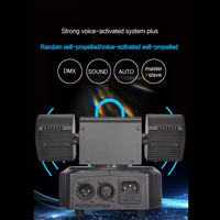 Projecteur de scène 36W à 2 bras pour LED laser RGBW blanc chaud avec télécommande et gradation DMX512
