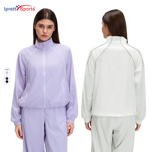 <span class=keywords><strong>Giacche</strong></span> a vento da <span class=keywords><strong>donna</strong></span> alla moda, casual, ampie, a maniche lunghe, con cerniera intera, in pile, antivento, per sport all'aperto - Product Image 2