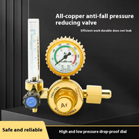 Manomètre à diaphragme en cuivre pour eau, oxygène, acétylène, propane, argon, dioxyde de carbone et vannes de réduction