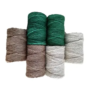 3 strang natur farbe Jute garn Rope schnur 1 ply jute bindfäden ball spool