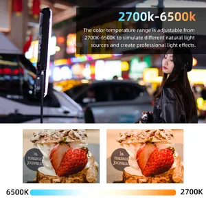 GC12 Lámpara LED Inflable de Video 12W, Barra de Luz Portátil con Columna de Aire, 2700K-6500K, Luz Suave LED, IP66, Adsorción Magnética - Product Image 6