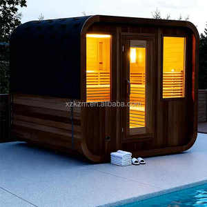 Sauna extérieur moderne isolé en forme de cube pour le yoga, le bien-être, la salle de sport et la chambre à coucher – Cabine de <span class=keywords><strong>spa</strong></span> de luxe en bois pour climat froid - Product Image 4