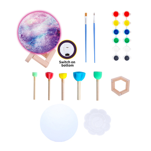 Kit Educativo Fai-da-Te per Dipingere la <span class=keywords><strong>Luna</strong></span> con Luci, Scatola in Plastica per Set <span class=keywords><strong>di</strong></span> <span class=keywords><strong>Disegno</strong></span> per Bambini - Product Image 2