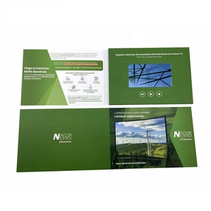 Outil de marketing 5.0 pouces écran Lcd vidéo Brochure carte vidéo carte de voeux vidéo brochure numérique - Product Image 6