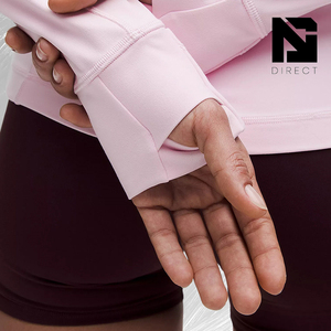 Veste de yoga Define Jacket Blush Quartz pour femme, rose clair, manches longues, fermeture éclair, couleur unie, vêtements de sport - Product Image 5