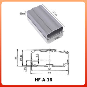 Custom Anodized CNC <strong>Aluminum</strong> Extrusion Enclosure Silver Electronic Switching Power Supply Controller Boxes <strong>Case</strong> - Product Image 2