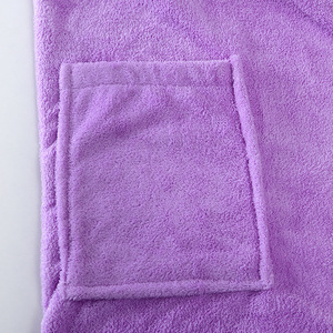 Peignoir en molleton de corail avec logo personnalisé, respirant, doux, thermique, 100% polyester, <span class=keywords><strong>peignoirs</strong></span> d'hôtel, chemise de nuit pour hommes et femmes - Product Image 4