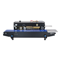 FRE-750I Hualian Tas Olie Voedsel Pouch Floor Type Automatische Verpakking Continu Sluitmachine Band Sealer Heat Plastic