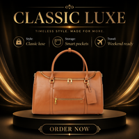 Sac de voyage de luxe en cuir PU grande capacité avec fermeture éclair, personnalisable avec logo, pour homme et femme