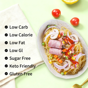 Nouilles de konjac au goût de carotte, séchées, sans sucre, sans gluten, pâtes, faible teneur en calories, végétaliennes, riches en fibres, nouilles asiatiques, boîte de repas saine - Product Image 3