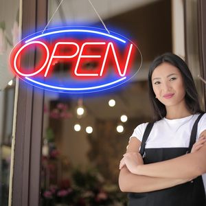 LED neon OPEN shop <b>sign</b> commercial bar hotel luminous hanging indicator decorative ambient light luminous letters 5V customized - Product Image 5