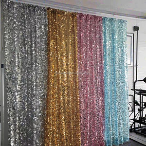 ANNIELU 웨딩 장식용 스팽글 드레이프 패널 10피트 파티 이벤트용 웨딩 배경 천 - Product Image 3