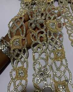 Encaje Bordado de Alta Calidad con Cuentas, Multicolor, Encaje Pesado para Decoración, Último Modelo 2024 - Product Image 4