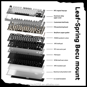 WEIKAV STARS75 Mechanical <strong>Keyboard</strong> Tri Mode Wireless Aluminum Alloy Gasket <strong>Structure</strong> Hot Swap RGB Customized Gaming <strong>Keyboard</strong> - Product Image 6