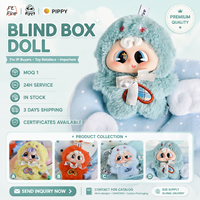 Poupée en peluche douce de haute qualité, boîte mystère à collectionner, jouet brodé exquis, poupée en peluche pour enfants, cadeau en stock