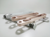 Dudukan Laptop Portabel Lipat, Penyangga Perak, Aluminium Anodize, Layanan Fabrikasi CNC, Pabrik Mesin