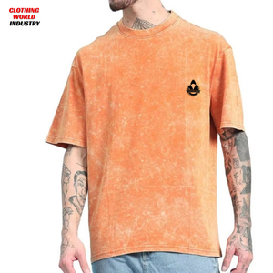 เสื้อยืดแขนสั้นผู้ชายคุณภาพดีที่สุด ล้างสีแบบแอซิดวอช แห้งเร็ว ระบายอากาศได้ดี ราคาถูก กำลังเป็นที่นิยม - Product Image 2