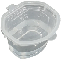 Gobelet à sauce hexagonal jetable en PP transparent de qualité alimentaire épaissi de 1 à 4 oz pour l'emballage de boissons, OEM/ODM disponible