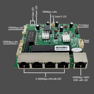 เราเตอร์ 8 กิกะบิต 1000Mbps รุ่น MTK7621DA 1 พอร์ต WAN 1000Mbps และ 6 พอร์ต LAN 1000Mbps พร้อมซอฟต์แวร์ OpenWRT และพอร์ตเสริมหลายพอร์ต - Product Image 3