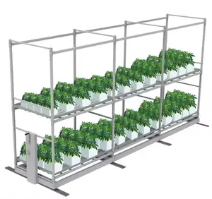 Sistema de cultivo hidropônico móvel vertical ONE-ONE Rack de plantio em aço inoxidável Sistema automatizado de rack de cultivo