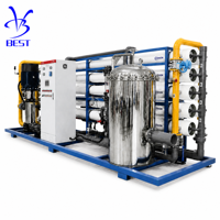 Système de purification d'eau RO industriel 50000 LPH, usine d'osmose inverse 50 T/H avec système de contrôle automatique PLC, CE ISO
